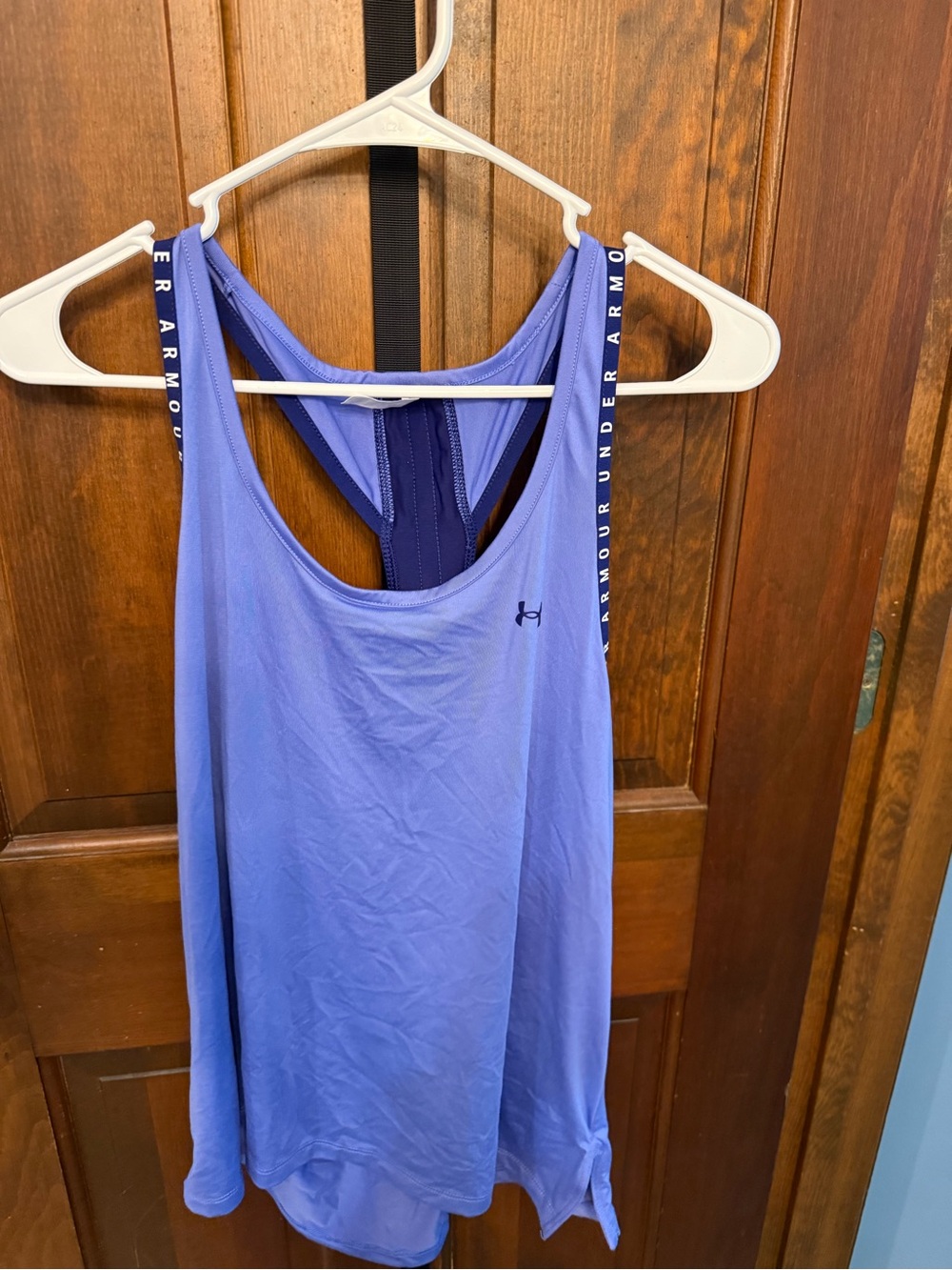 Under Armour Lavender Racerback Tank with Branded Straps